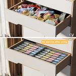 Joyoldelf 2-Pack Sock Drawer Organizer Divider Set