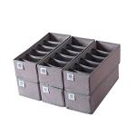 Qozary 6 Pack Drawer Organizer for Clothes and Accessories