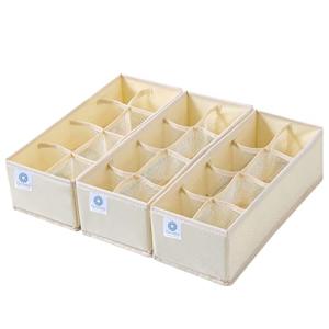 Qozary 3 Pack Drawer Organizer for Clothes and Socks