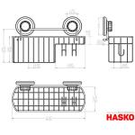 HASKO Suction Cup Shower Caddy with Soap Dish