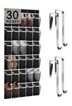 Over the Door Shoe Organizer with 30 Pockets