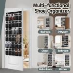 Over the Door Shoe Organizer with 30 Pockets