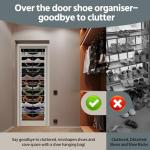 Over the Door Shoe Organizer with 12 Pockets