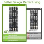 Over-the-Door Shoe Organizer with 40 Mesh Pockets