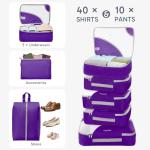 Durable 10-Piece Packing Cubes Set for Travel