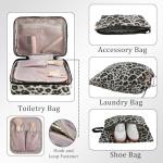 Ultralight Leopard Packing Cubes with Laundry Bag
