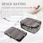 Ultralight Leopard Packing Cubes with Laundry Bag