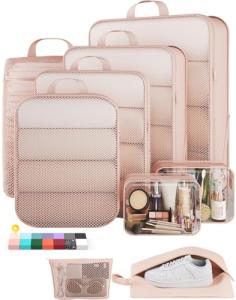 Veken Compression Packing Cubes for Travel Organization