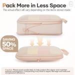 Veken Compression Packing Cubes for Travel Organization