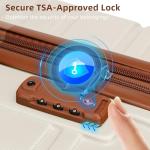 6-Piece Expandable Hardside Luggage Set - Cream White