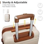 6-Piece Expandable Hardside Luggage Set - Cream White