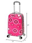 Rockland 20-Inch Pink Pearl Hardside Spinner Luggage