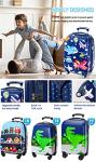 Colorful Kids Rolling Suitcase with Spinner Wheels
