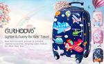 Colorful Kids Rolling Suitcase with Spinner Wheels