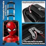 Spiderman Kids Carry-On Suitcase with Wheels 19