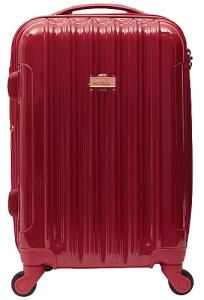Kensie Alma 20-Inch Red Hardside Carry-On Luggage