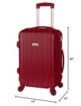 Kensie Alma 20-Inch Red Hardside Carry-On Luggage