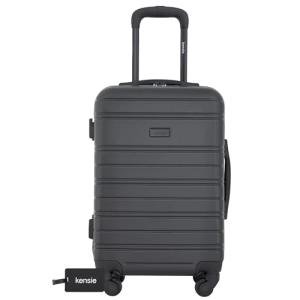 kensie 22" Black Hardside Carry-On Luggage