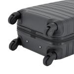 kensie 22" Black Hardside Carry-On Luggage