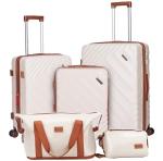 Rosamo Expandable 5-Piece Carry-On Luggage Set