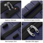 Coolife Lightweight 3-Piece Hardshell Luggage Set