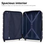 Coolife Lightweight 3-Piece Hardshell Luggage Set