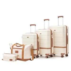 3-Piece Hard Shell Luggage Set with Spinner Wheels