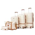 3-Piece Hard Shell Luggage Set with Spinner Wheels