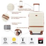 3-Piece Hard Shell Luggage Set with Spinner Wheels