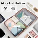 3-Piece Hard Shell Luggage Set with Spinner Wheels