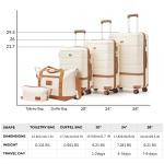 3-Piece Hard Shell Luggage Set with Spinner Wheels