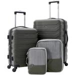 Wrangler Miami Olive Green Luggage Set with Cubes