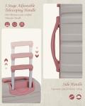 Lightweight 5-Piece Carry-On Luggage Set - Gray Pink