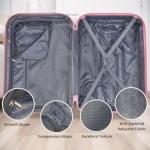 5-Piece Expandable Hardside Luggage Set - Peach