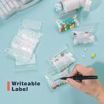 Travel Pill Organizer Bags - 240 BPA Free Pouches