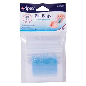 Disposable Pill Organizer Pouches - 50 Count