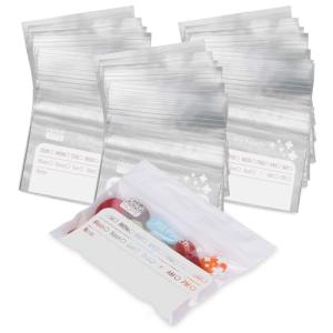 Deke Home 500 Clear Resealable Pill Bags