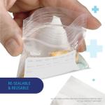 Deke Home 500 Clear Resealable Pill Bags