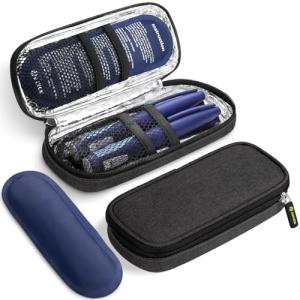 AUVON Insulin Cooler Bag with TSA Ice Packs