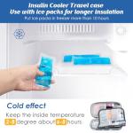 Insulin Cooler Travel Case with Ice Packs