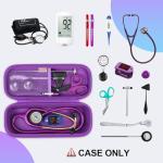 BOVKE Purple Stethoscope Case with Mesh Pocket