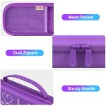 BOVKE Purple Stethoscope Case with Mesh Pocket