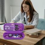 BOVKE Purple Stethoscope Case with Mesh Pocket