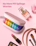 Cute Portable Pill Organizer for Women (Pink)