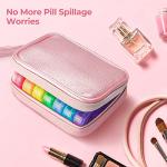 AMOOS Cute Pill Organizer for Women (Pink)