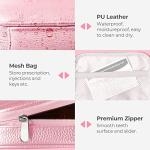 AMOOS Cute Pill Organizer for Women (Pink)