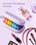 AMOOS Cute Portable Weekly Pill Organizer for Women