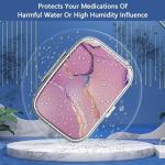 Portable 2-Compartment Pill Organizer for Travel