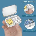Portable 2-Compartment Pill Organizer for Travel