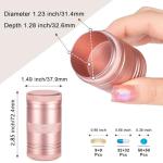 Portable Metal Pill Case for Daily Vitamins - Pink